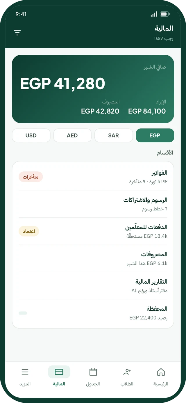 Finance · multi-currency overview