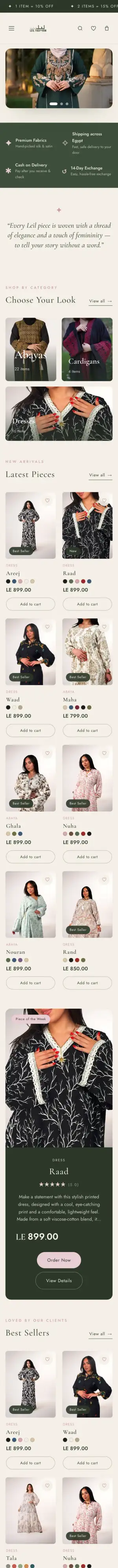 Leil Fashion على الموبايل