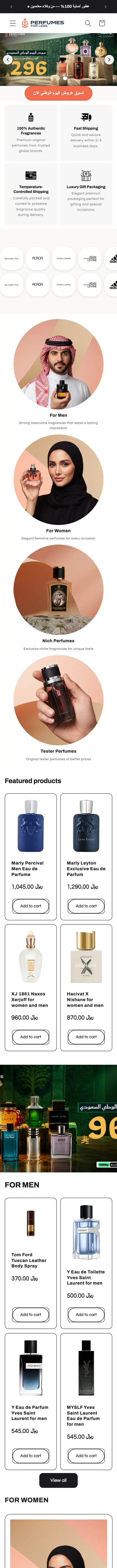 Perfumes For Less على الموبايل